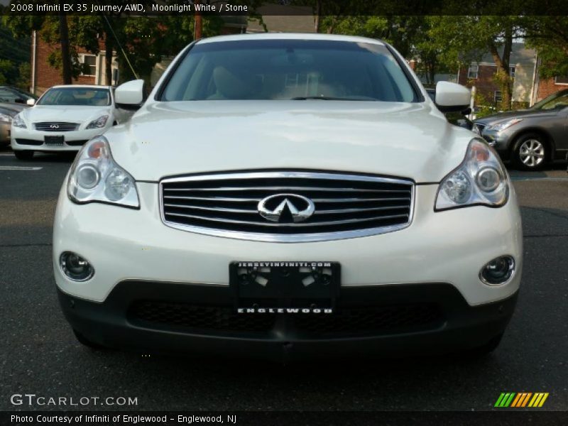 Moonlight White / Stone 2008 Infiniti EX 35 Journey AWD