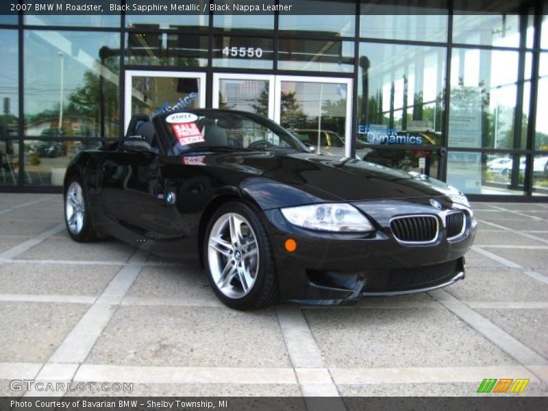 Black Sapphire Metallic / Black Nappa Leather 2007 BMW M Roadster