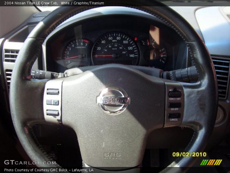 White / Graphite/Titanium 2004 Nissan Titan LE Crew Cab