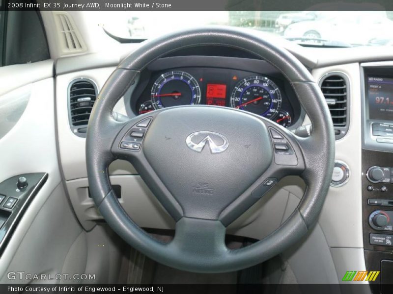 Moonlight White / Stone 2008 Infiniti EX 35 Journey AWD