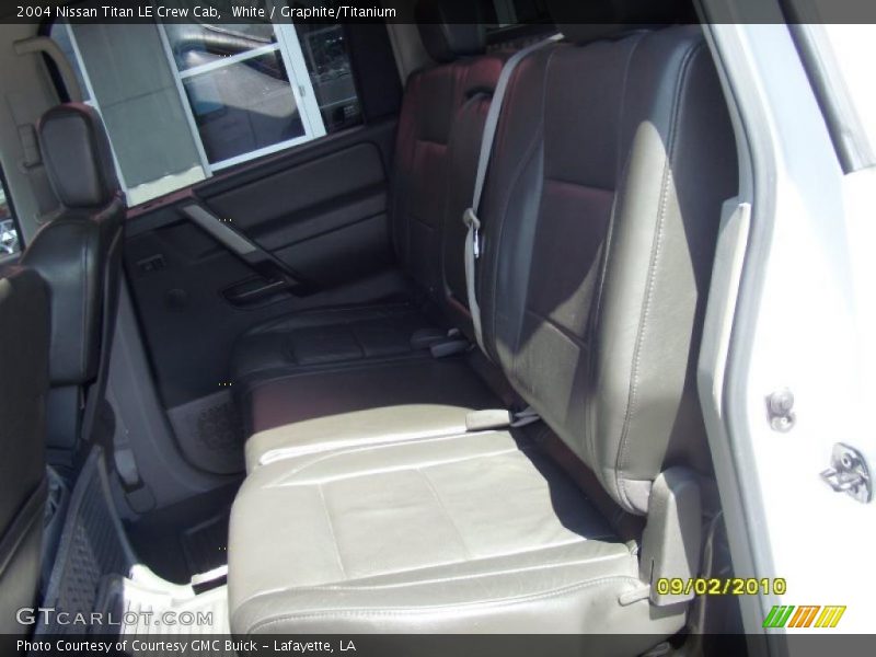 White / Graphite/Titanium 2004 Nissan Titan LE Crew Cab