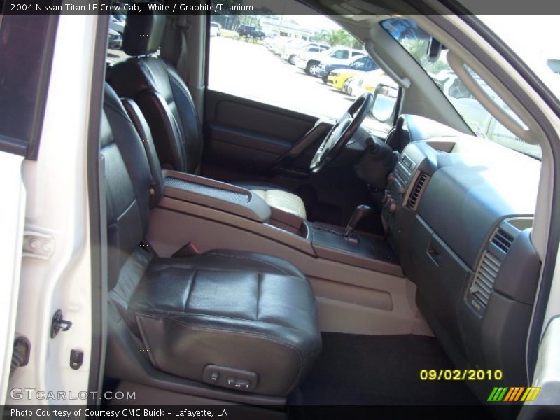 White / Graphite/Titanium 2004 Nissan Titan LE Crew Cab