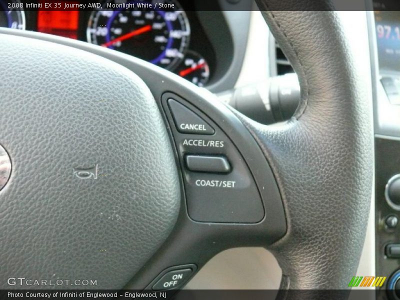 Moonlight White / Stone 2008 Infiniti EX 35 Journey AWD
