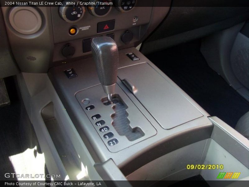 White / Graphite/Titanium 2004 Nissan Titan LE Crew Cab