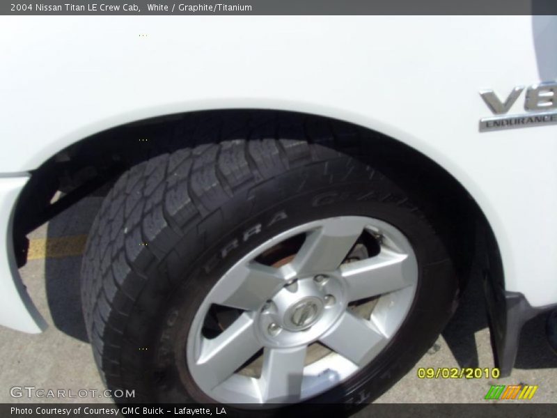 White / Graphite/Titanium 2004 Nissan Titan LE Crew Cab