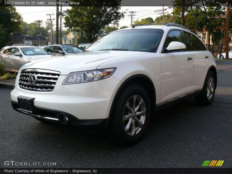 Ivory Pearl / Wheat 2007 Infiniti FX 35 AWD