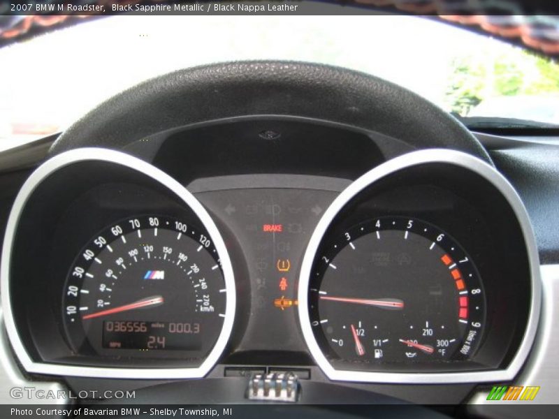 Black Sapphire Metallic / Black Nappa Leather 2007 BMW M Roadster