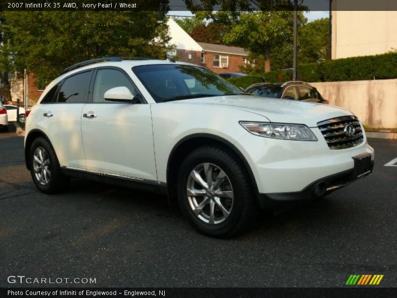 Ivory Pearl / Wheat 2007 Infiniti FX 35 AWD