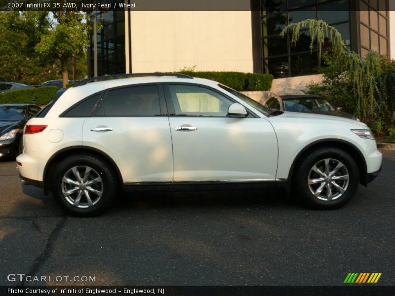 Ivory Pearl / Wheat 2007 Infiniti FX 35 AWD