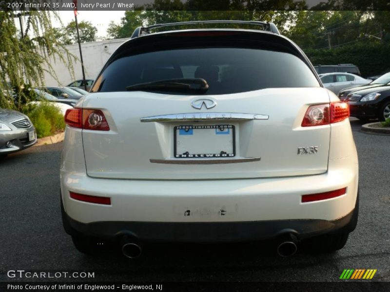 Ivory Pearl / Wheat 2007 Infiniti FX 35 AWD