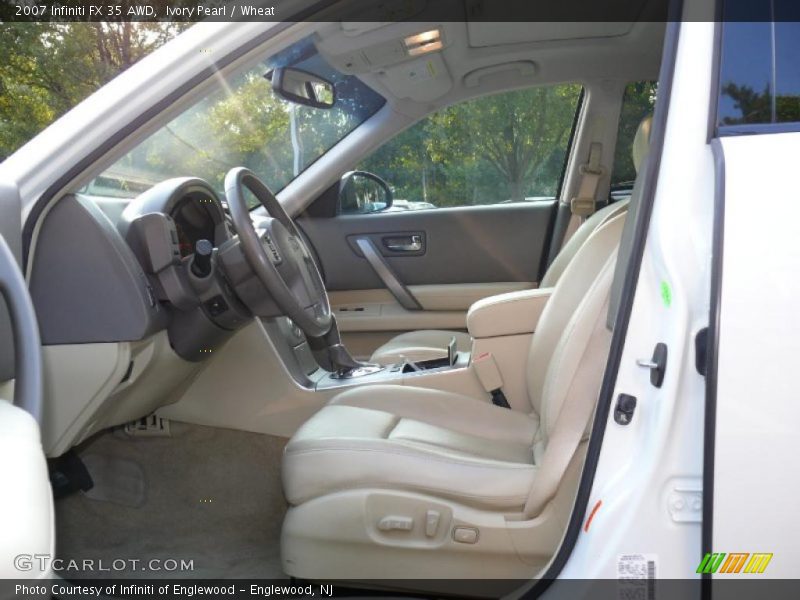 Ivory Pearl / Wheat 2007 Infiniti FX 35 AWD