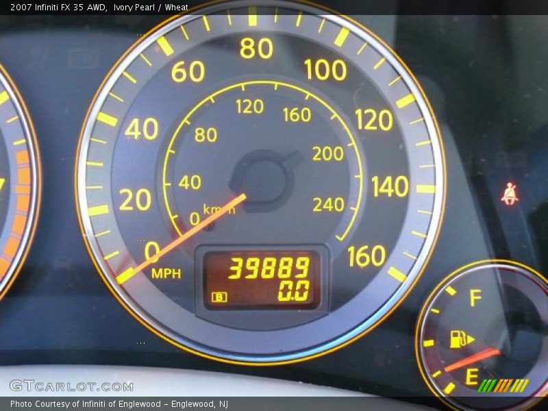 Ivory Pearl / Wheat 2007 Infiniti FX 35 AWD