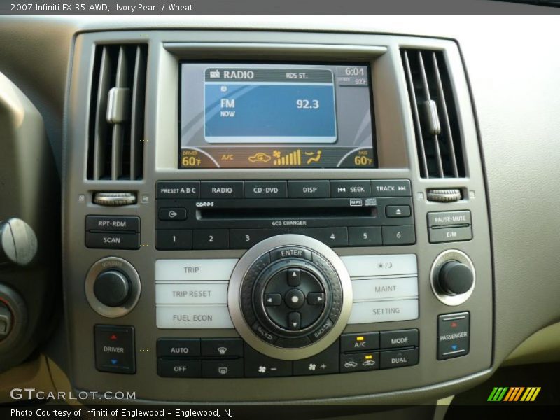Ivory Pearl / Wheat 2007 Infiniti FX 35 AWD