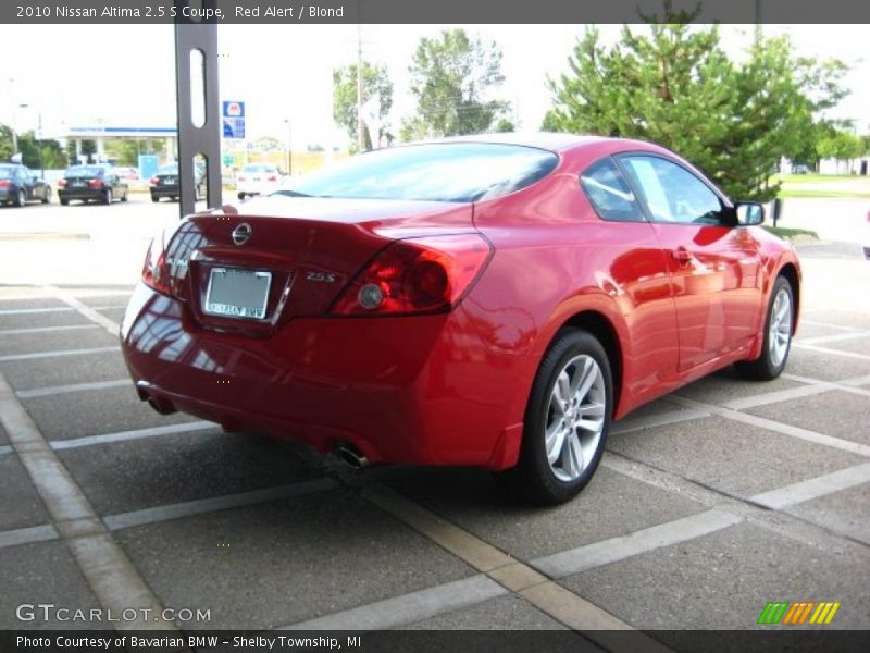 Red Alert / Blond 2010 Nissan Altima 2.5 S Coupe