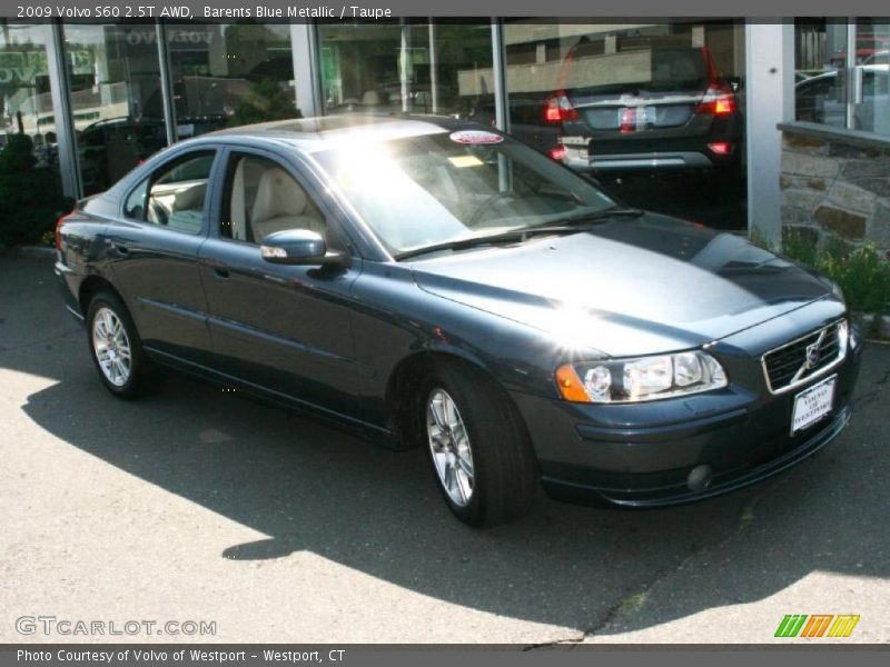 Barents Blue Metallic / Taupe 2009 Volvo S60 2.5T AWD