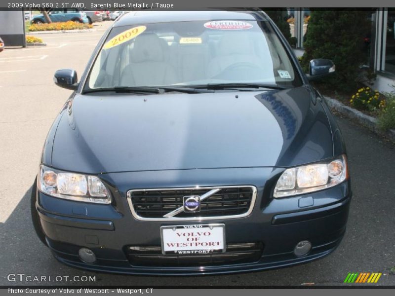 Barents Blue Metallic / Taupe 2009 Volvo S60 2.5T AWD