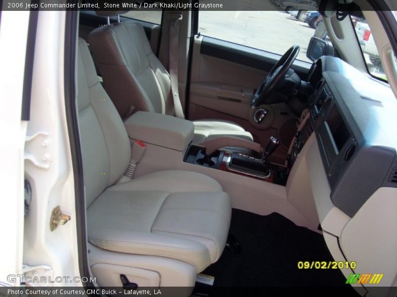 Stone White / Dark Khaki/Light Graystone 2006 Jeep Commander Limited