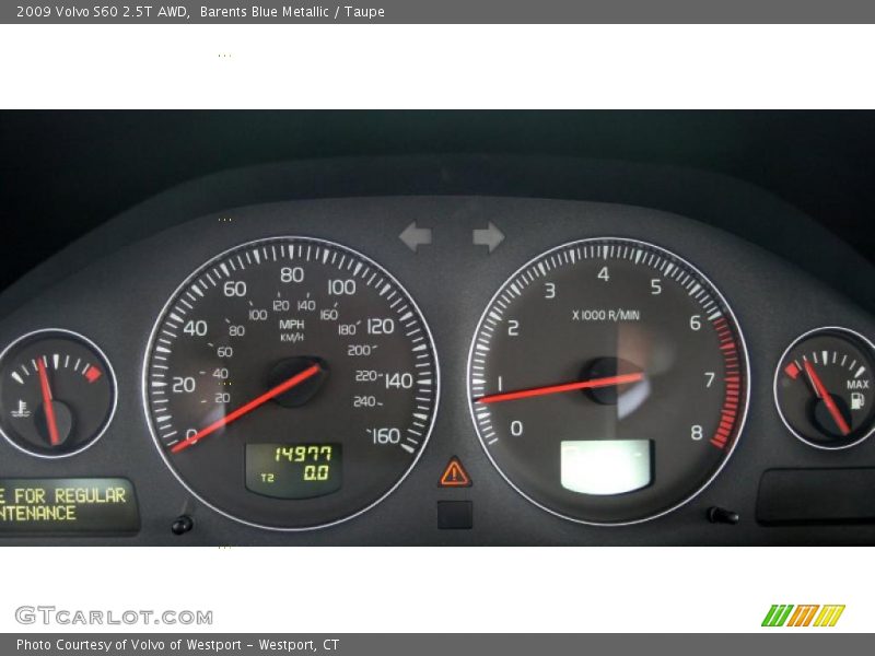 Barents Blue Metallic / Taupe 2009 Volvo S60 2.5T AWD