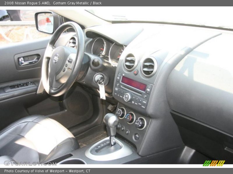 Gotham Gray Metallic / Black 2008 Nissan Rogue S AWD