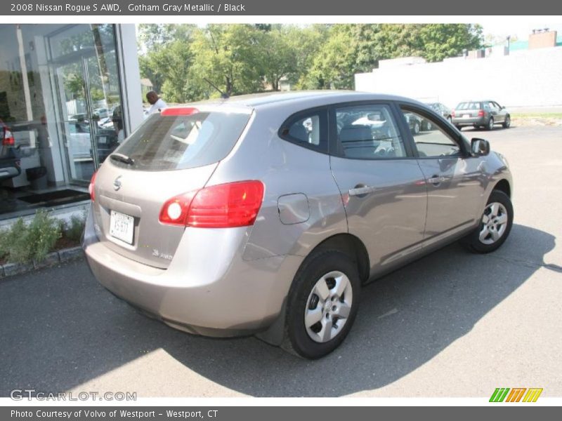 Gotham Gray Metallic / Black 2008 Nissan Rogue S AWD
