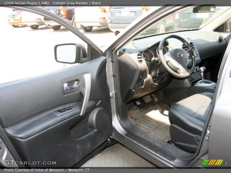 Gotham Gray Metallic / Black 2008 Nissan Rogue S AWD