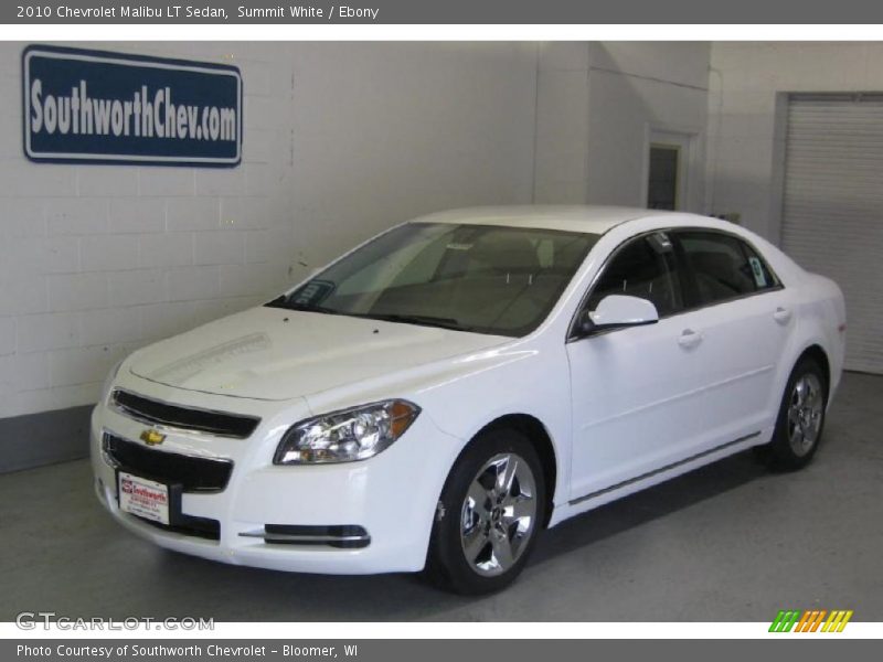Summit White / Ebony 2010 Chevrolet Malibu LT Sedan