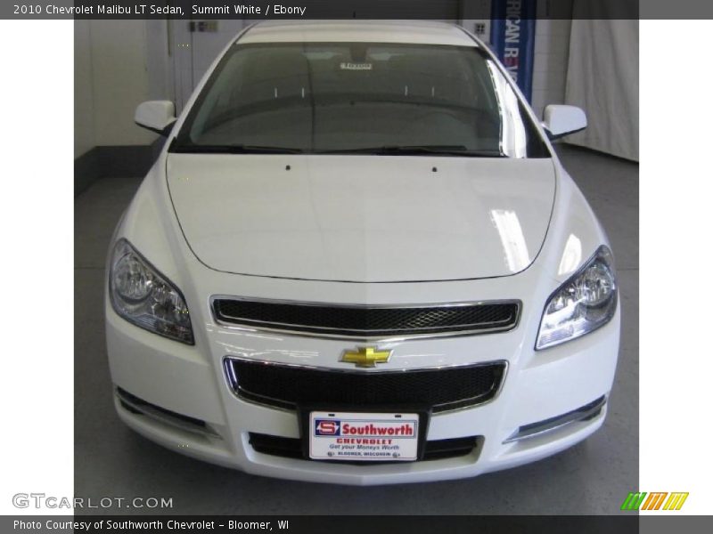 Summit White / Ebony 2010 Chevrolet Malibu LT Sedan
