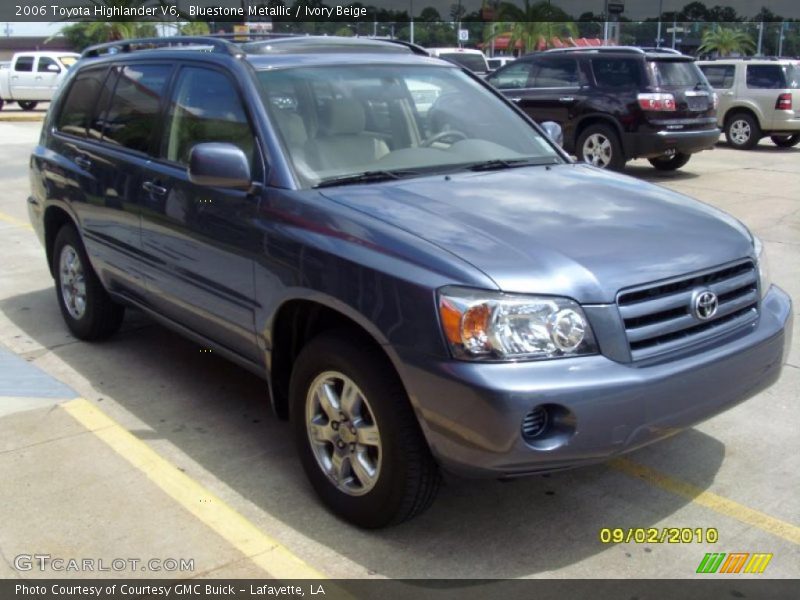 Bluestone Metallic / Ivory Beige 2006 Toyota Highlander V6