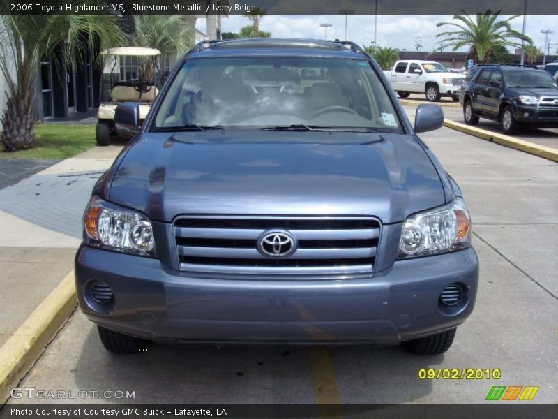 Bluestone Metallic / Ivory Beige 2006 Toyota Highlander V6