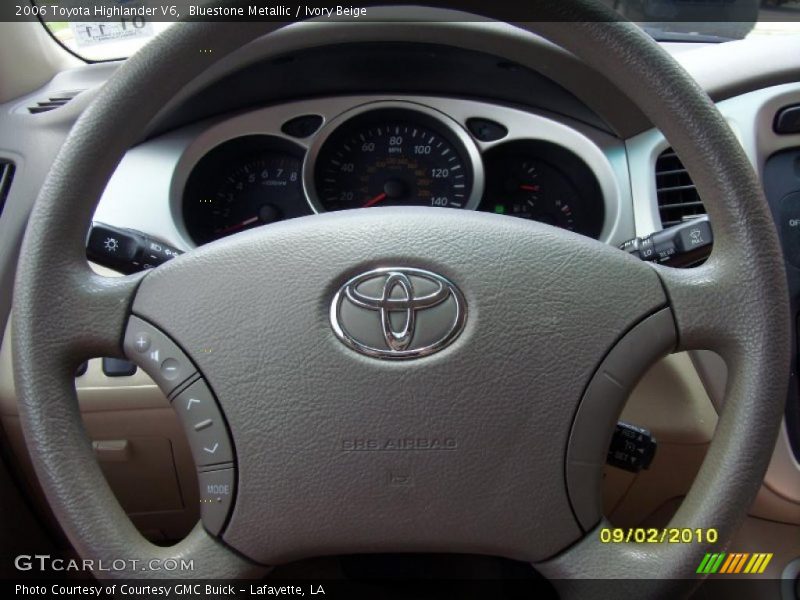 Bluestone Metallic / Ivory Beige 2006 Toyota Highlander V6