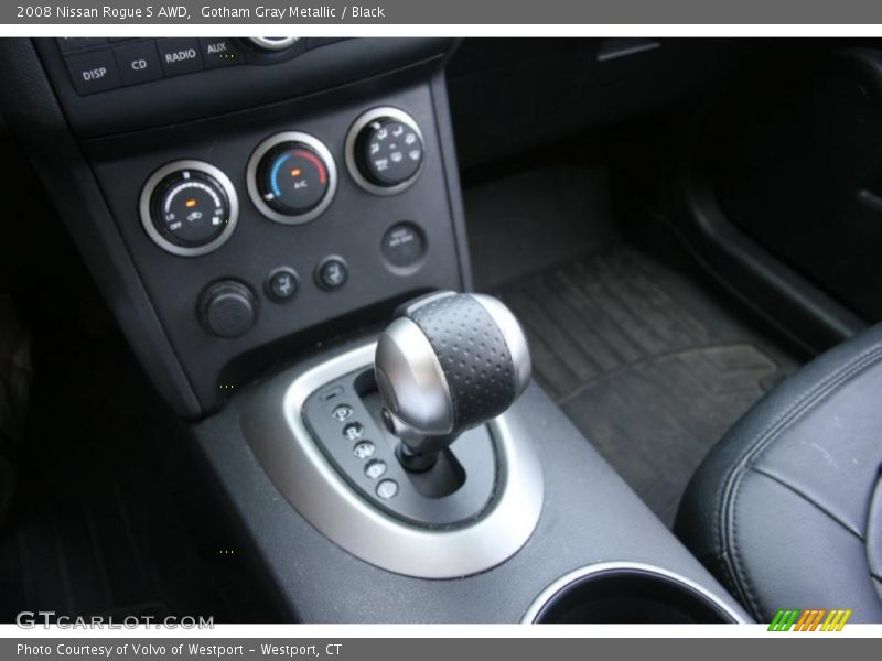 Gotham Gray Metallic / Black 2008 Nissan Rogue S AWD
