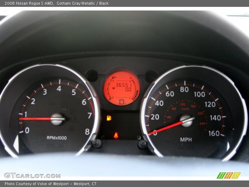 Gotham Gray Metallic / Black 2008 Nissan Rogue S AWD