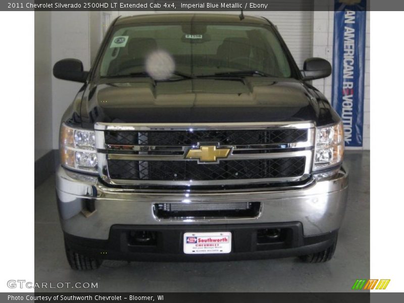 Imperial Blue Metallic / Ebony 2011 Chevrolet Silverado 2500HD LT Extended Cab 4x4