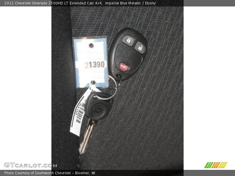 Imperial Blue Metallic / Ebony 2011 Chevrolet Silverado 2500HD LT Extended Cab 4x4