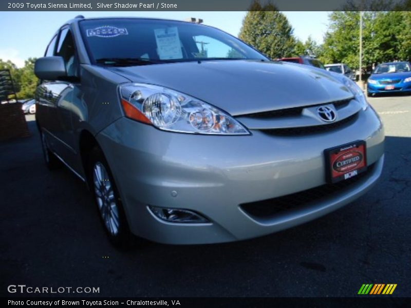 Silver Shadow Pearl / Stone 2009 Toyota Sienna Limited