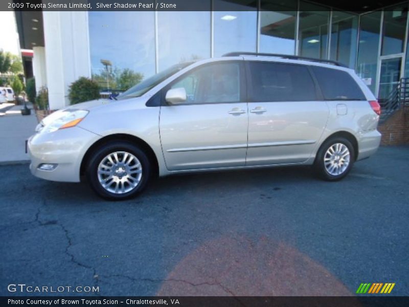 Silver Shadow Pearl / Stone 2009 Toyota Sienna Limited