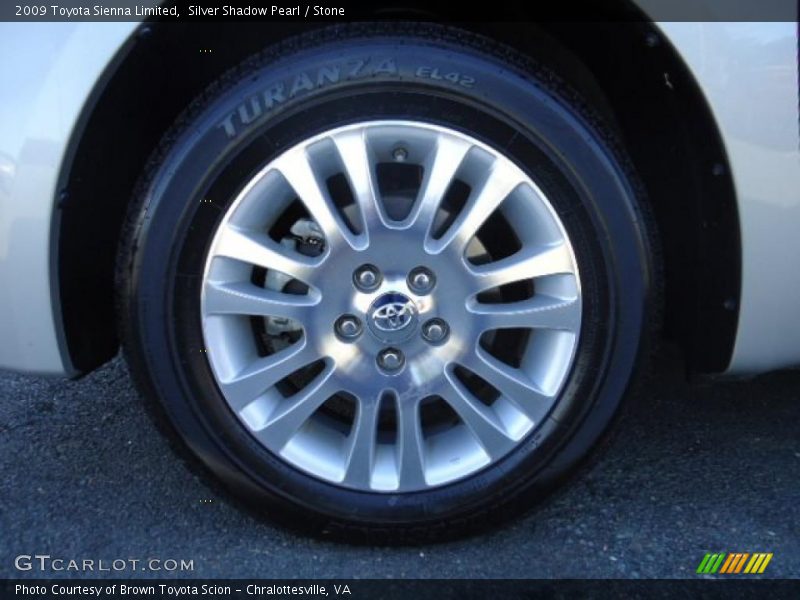 Silver Shadow Pearl / Stone 2009 Toyota Sienna Limited