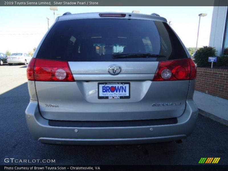Silver Shadow Pearl / Stone 2009 Toyota Sienna Limited