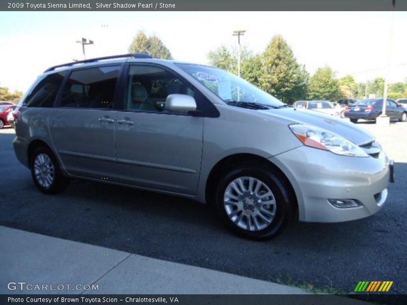 Silver Shadow Pearl / Stone 2009 Toyota Sienna Limited
