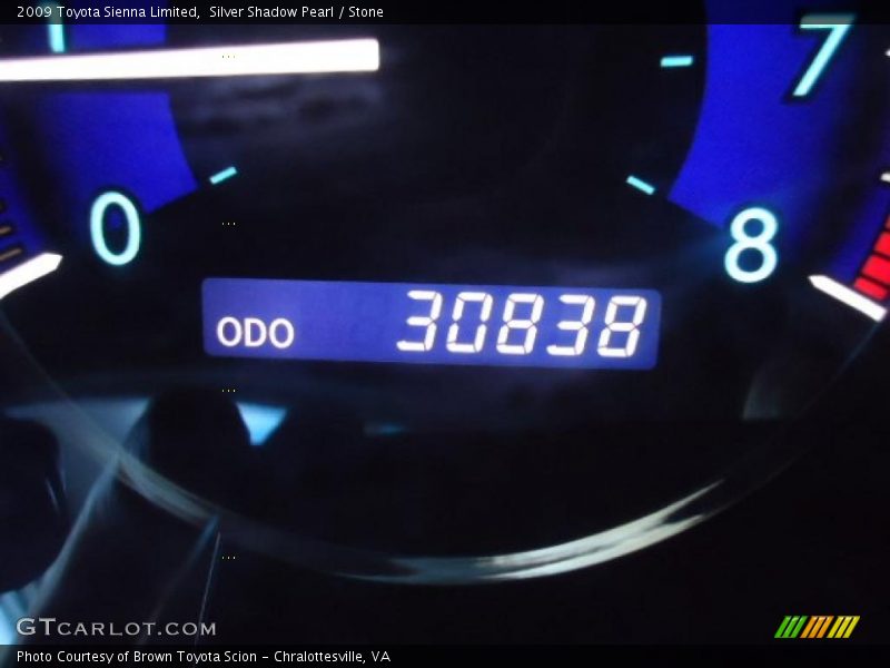 Silver Shadow Pearl / Stone 2009 Toyota Sienna Limited