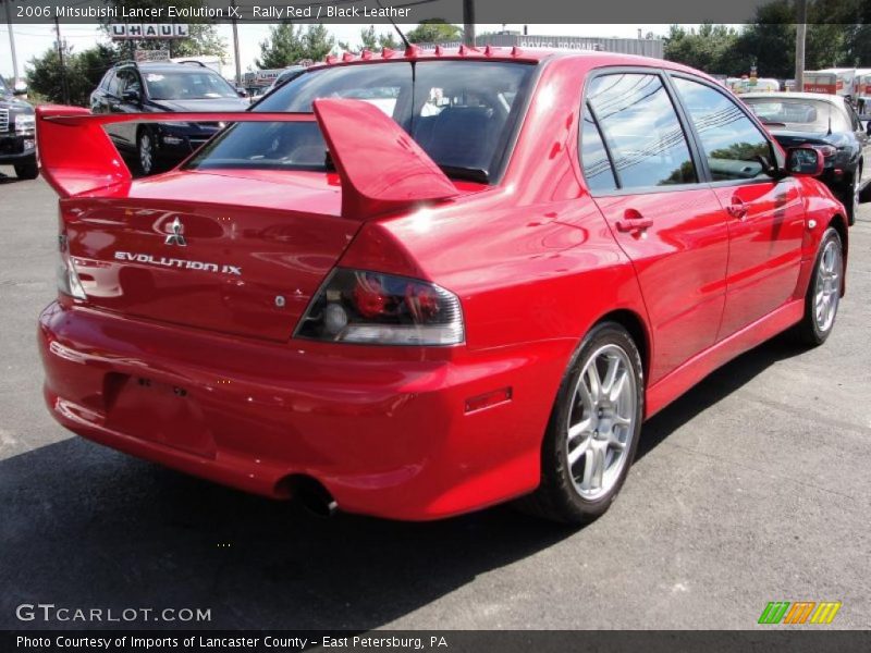 Rally Red / Black Leather 2006 Mitsubishi Lancer Evolution IX