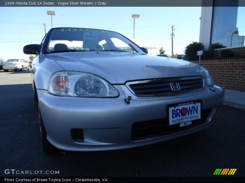 Vogue Silver Metallic / Gray 1999 Honda Civic LX Sedan