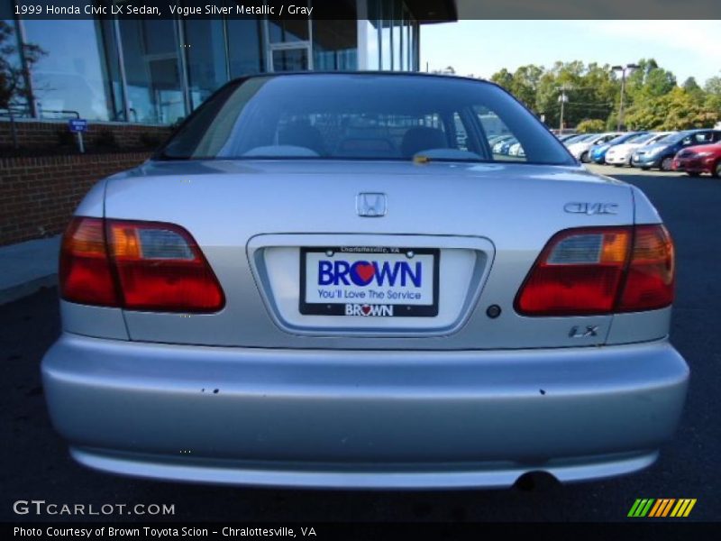 Vogue Silver Metallic / Gray 1999 Honda Civic LX Sedan