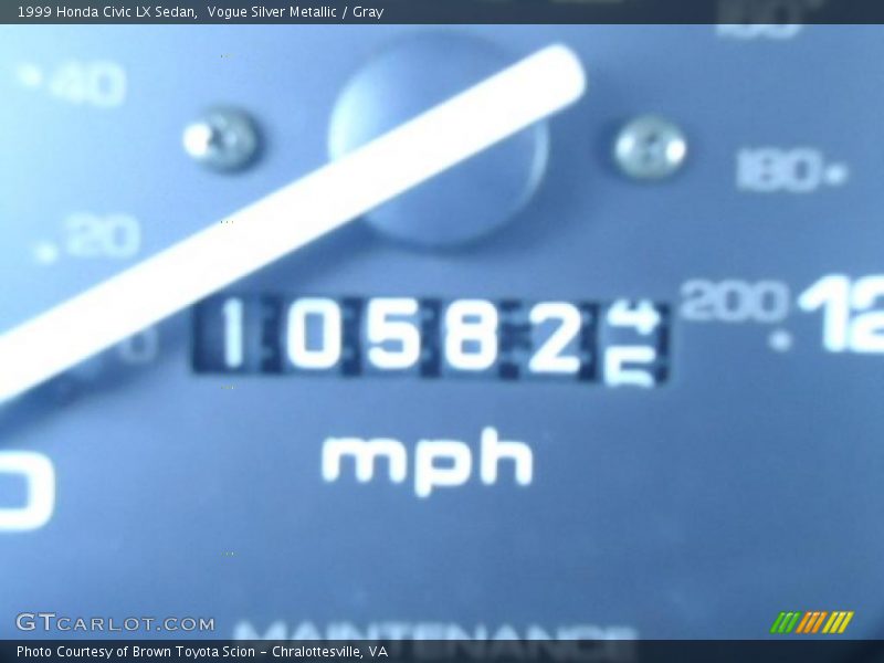 Vogue Silver Metallic / Gray 1999 Honda Civic LX Sedan