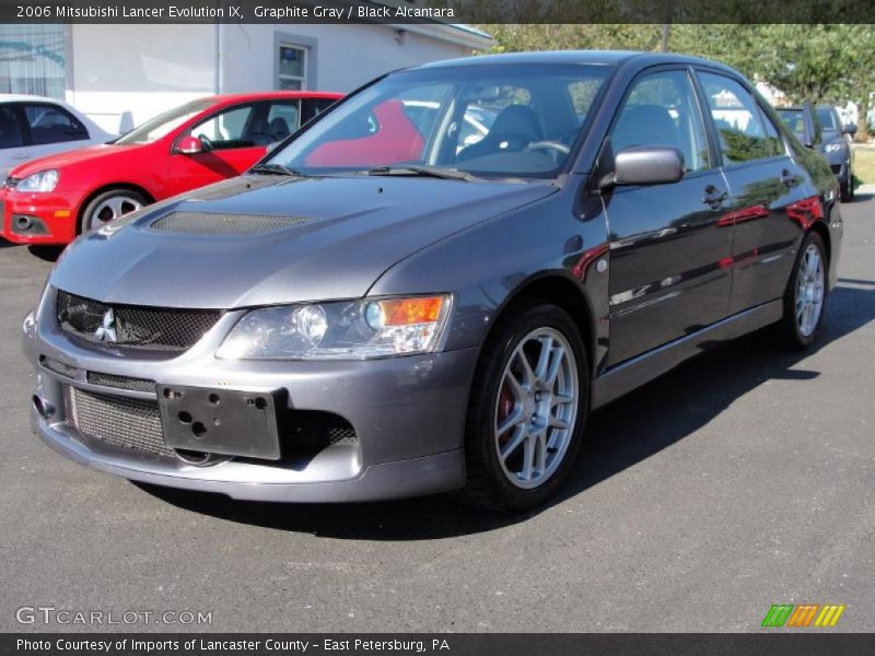Graphite Gray / Black Alcantara 2006 Mitsubishi Lancer Evolution IX