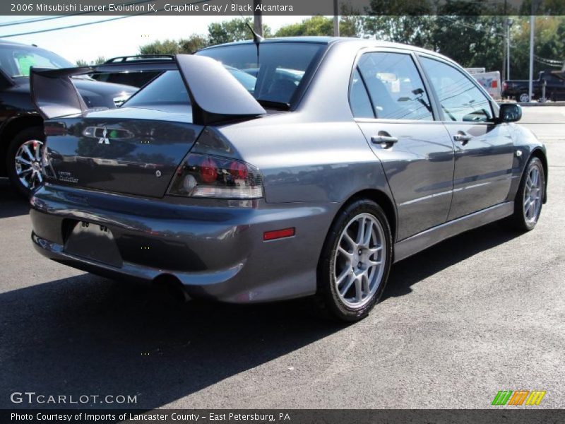 Graphite Gray / Black Alcantara 2006 Mitsubishi Lancer Evolution IX