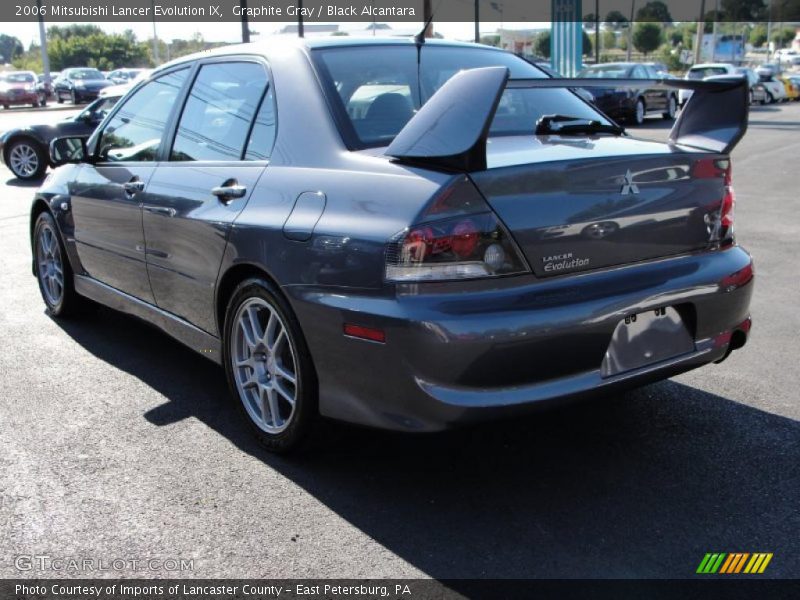 Graphite Gray / Black Alcantara 2006 Mitsubishi Lancer Evolution IX