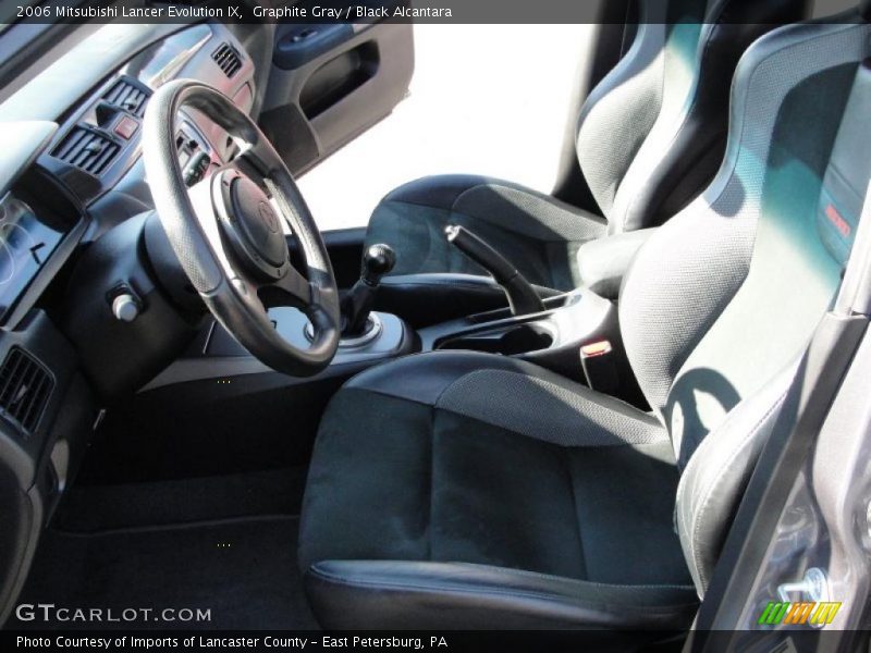 Graphite Gray / Black Alcantara 2006 Mitsubishi Lancer Evolution IX