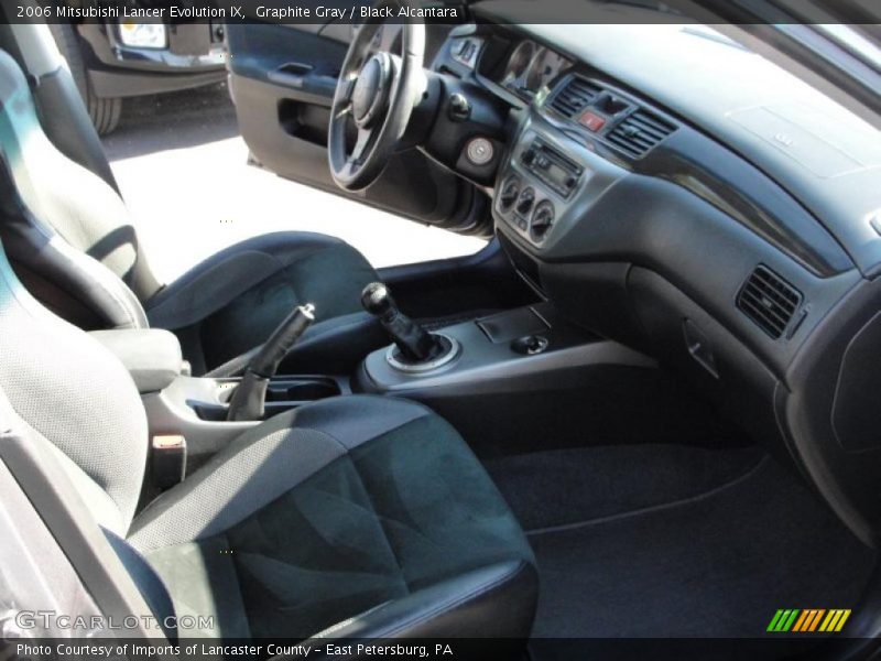 Graphite Gray / Black Alcantara 2006 Mitsubishi Lancer Evolution IX