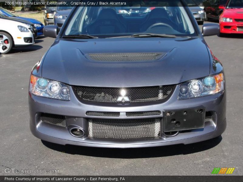 Graphite Gray / Black Alcantara 2006 Mitsubishi Lancer Evolution IX